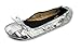 Silky Toes Women's Foldable Portable Travel Ballet Flat Roll Up Slipper Shoes with Matching Carrying Pouch (Medium, Silver)