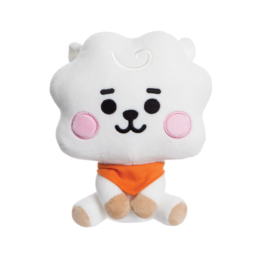 Aurora, 61473, BT21 Official Merchandise, Baby RJ Sitting Doll 8In, Soft Toy, White and Orange