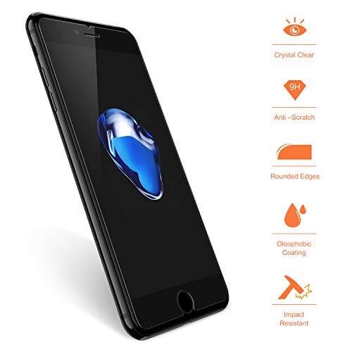 [4 Pack] for iPhone 8 / iPhone 7 Screen Protector, Nearpow [Tempered Glass] Screen Protector with [9H Hardness] [Crystal Clear] [Easy Bubble-Free Installation] [Scratch Resist] - Thumbnail 2