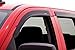 Auto Ventshade [AVS] Low Profile Rain Guards For 2014 - 2018 Chevrolet Silverado - GMC Sierra 1500; 2015-2019 Silver - Sierra 2500 & 3500 Crew Cab | Window Vent Visors, 4 pcs. - Matte Black | 774040