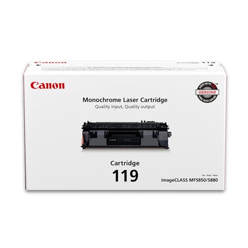 Canon Genuine 119 Black Toner Cartridge Compatible with LBP250 Series, MF410 Se…