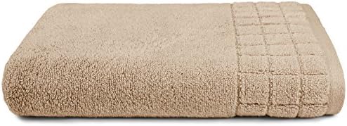 Calvin Klein Home Toalla de ba&ntilde;o con dise&ntilde;o cuadriculado, cascarilla