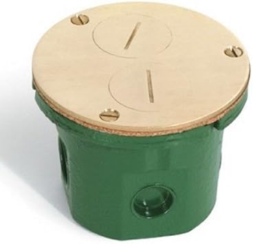 Brass Floor Box Cover Electrical Outlet Covers Amazon Com