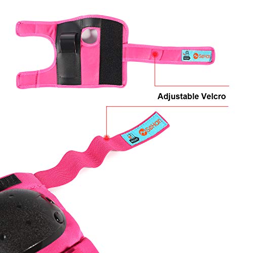 Protective Gear Set for Kids from 3 to 12 Years Old (Pink)