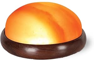 SALT N SOUL Himalayan Salt Foot Detox Lamp - Size H: 5" D: 8" | Himalayan Salt Dome for Feet | Salt Block for Feet | Himalayan Salt Lamp Foot Dome | Salt Lamp Detoxer.