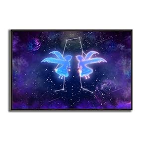 Framed Canvas Wall Art for Living Room, Bedroom Dreamland Theme Canvas Prints for Modern Home Decoration Ready to Hang - 16"x24" inches