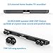 Sound Bar, 2.0 Channel Wired&Wireless Bluetooth Stereo Soundbar, Three Equalizer Mode Audio Speaker for TV (Optical Cable Included,DSP,Bass Adjustable,Wall Mountable)thumb 1