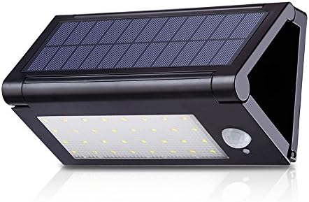 Outdoor Solar Motion Lights 32 LED Foldable Waterproof Exterior Solar Powered Motion Sensor Security Lights 640 Lumens Wireless Wall Lights for Diveway Patio Garden Deck Path Step Porch by Secoo