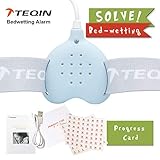 3in1 Bed Child Rechargeable Bedwetting Alarm Enuresis Baby Monitor for Boys Girls Adults Incontinence Seniors Loud Sound Vibrating Urine Detection Cure Potty Training, Urologist Tested(Blue)