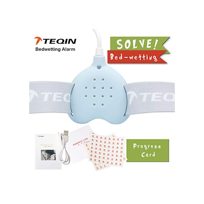 3in1 Bed Child Rechargeable Bedwetting Alarm Enuresis Baby Monitor for Boys Girls Adults Incontinence Seniors Loud Sound…