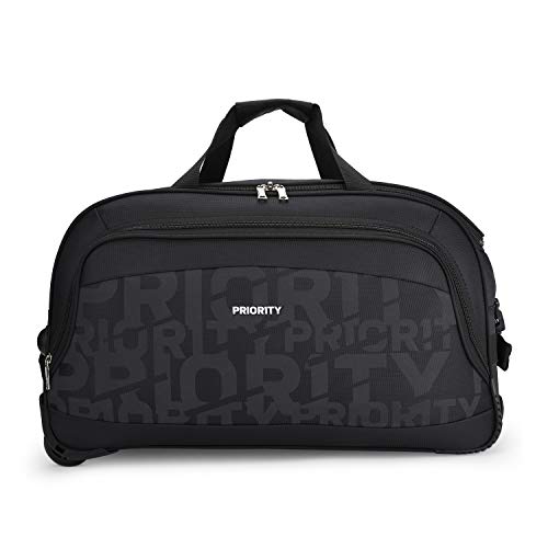 Priority Astra 61 Cm Black Wheel Duffle Trolley Travel