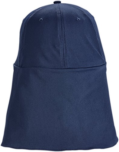 Coolibar UPF 50+ Men's Chlorine Resistant All Sport Hat - Sun Protective (One Size- Navy)