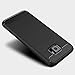 Asus Zenfone V Case, Dretal Carbon Fiber Shock Resistant Brushed Texture Soft TPU Phone case Anti-fingerprint Flexible Full-body Protective Cover For Asus Zenfone 4V V520KL (Black)