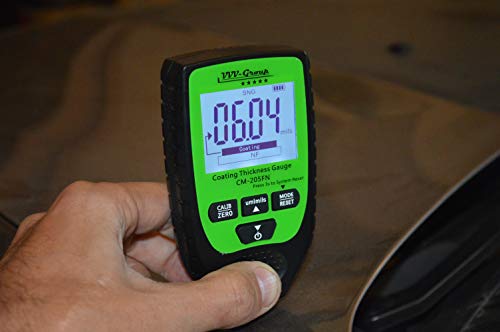 Digital Coating Thickness Gauge CM-205FN / Automatic Thickness Paint Meter for Ferrous and Non-Ferrous Metals (CM-205FN)
