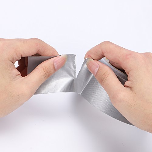 Funtecpack Heavy Duty Silver Duct Tape 1.88 Inch x 35 Yards Tear by Hand Design for Home and Office, Silver (Pack of 3) - Thumbnail 4