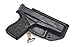 Rounded IWB Holster Fits: Glock 43 43X Holster - LH - Black Kydex - Concealment Express - American Made