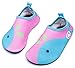 Giotto Kids Swim Water Shoes Quick Dry Non-Slip for Boys & Girls, Pink/Blue, 26-27 …