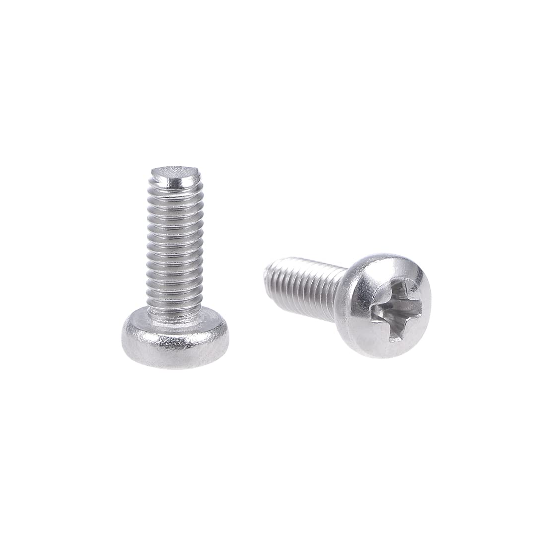 sourcing map M3x8mm Machine Screws Pan Phillips Cross Head Screw 304 Stainless Steel Fasteners Bolts 30Pcs