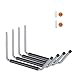 Heavy Duty Jumbo Arm Indoor Outdoor Storage Wall Hanging Hooks, Dock or Wall Mount Hangers Cradle Set for Canoe, Kayak, Paddle Board, Surfboard, Snow Board, Wake Board (4 Pack, Grey)