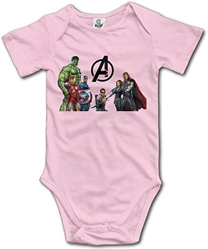 Newborn Boy Girls Infant Avengers Logo Jumpsuit Bodysuit Clothes