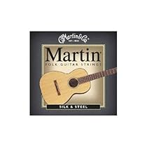 Martin M130 Silk & Steel Folk Guitar Strings, Light
