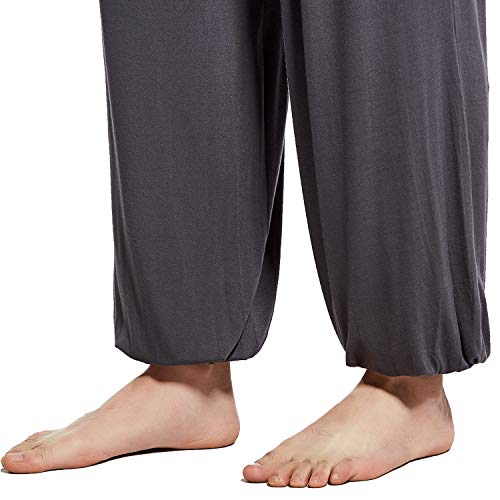 MIZOK Men's Soft Modal Pants Yoga Harem Pilates Pants Comfortable