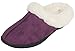 Luxehome Women's Cozy Fleece Plush House Slipper (6.5-7.5 US, Purple)
