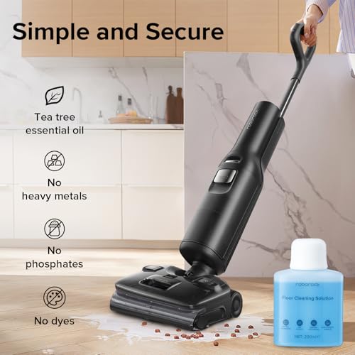 Roborock Original Floor Cleaner Solution for All Series Wet/dry vacuum cleaners & Robot Vaccum Cleaner, Saros10, S7 max ultra, Q7 TF/TF+, Q10 VF/VF+, Qrevo Series, F25 RT, 200 ml,Dilution Ratio 1:200
