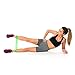 MEGLIO Latex Free Resistance Bands Loops - Set of 4 Premium Fitness Exercise Bands for Fitness Workouts Rehabilitation Yoga Pilates and Strength Training (Green - Blue - Black - Orange)