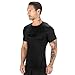 Elite Sports New Item Standard Short Sleeve Compression, Mma, Bjj, No Gi, Cross Training Rash Guard, Small, Black