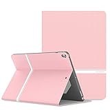 MoKo Case for New iPad Pro 12.9 Inch 2017 - Premium Light Weight Stand Folio Shock Proof Cover Protector for Apple New iPad Pro 12.9 Inch 2017 & 2015 Tablet, PINK (with Auto Wake/ Sleep)