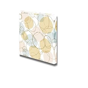 Bright Seamless Linear Pattern with Hand Drown Circles...