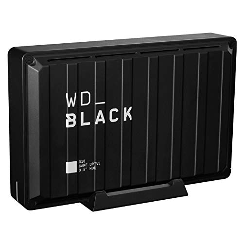 WD_BLACK D10 8 TB Game Drive HDD 3.5", Disco Duro Externo, USB 3.2 Gen 1, hasta 250 MB/s, Memoria para juegos