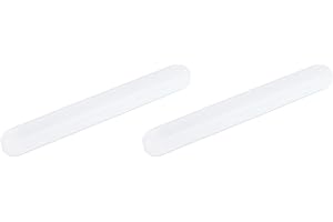 MECCANIXITY Magnetic Stirrer Mixer Stir Bar Rod 70mm(2.76") x9mm Cylinder Shape PTFE Coating Magnet White for Laboratory 2Pcs