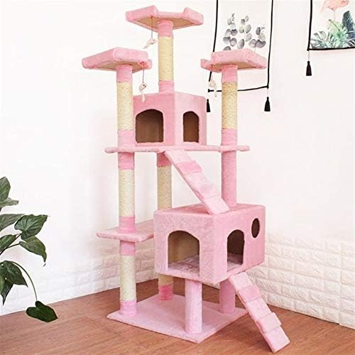 キャットタワー 猫クライミングフレームウォールシェルフ猫大猫の巣ワンキャットツリーキャットハウスクライミングフレームジャンプラージサイズ Btxxyjp Color ピンク Size フリー Bahramradan Com