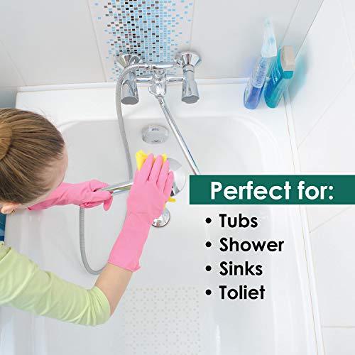 image for Fladora Naturally Clean Bathroom Cleaner, 17 oz, Disinfects, Shines & 