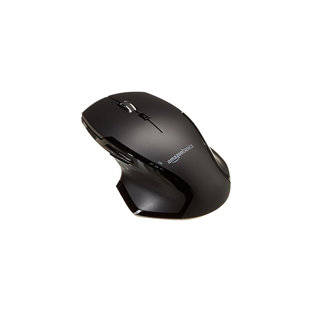 Amazon Basics FullSize Ergonomic Wireless PC Mouse with Fast Scrolling