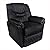 HomyDelight Electric Massaging Chair, Electric Artificial Leather Massage Chair Black