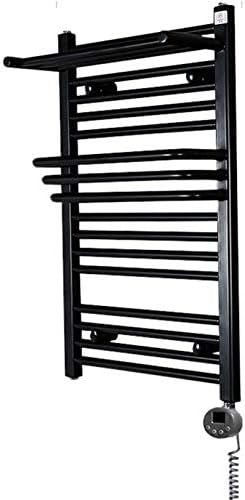 ステンレス タ タオルハンガー 電気タオル暖かい業者 浴室のインテリジェントな恒温防湿棚の乾燥滅菌調節可能な温度壁に取り付けられる壁掛けの壁掛け Color Black Size 40 65cm Formatoripastoraliparma It