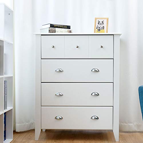 Giantex Bedroom Chest Drawer Dresser Accent Armoires 4 Drawers