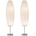 LIGHTACCENTS Diploma Paper Floor Lamp Set - Paper Lamps - Rice Paper Floor Lamps - Paper Floor Lamps for Living Room Fits in Modern Room Decor Perfect for Bedroom Decor - 59 Inches Tall (Set of 2)
