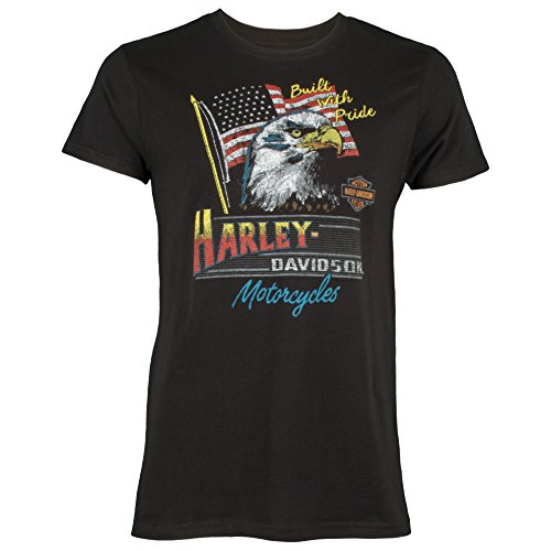 Sturgis Harley-Davidson Harley-Davidson Men's Black Label Slim Fit Built With Pride T-Shirt 96413-16VM (Medium)