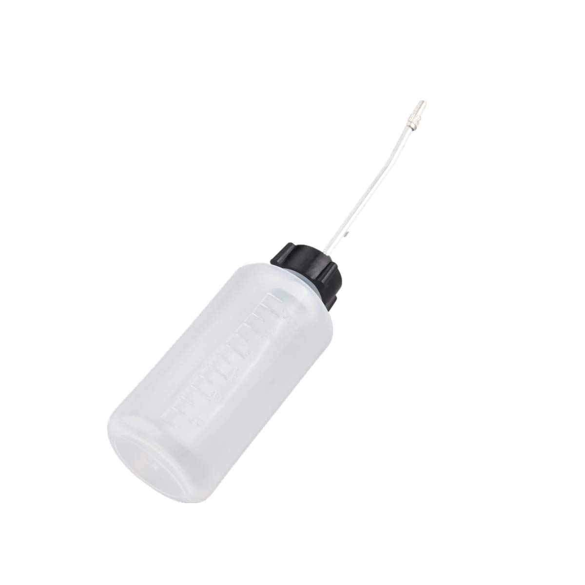 Hicello 120ML Sewing Machine Oil Bottle | Plastic Squeeze Dispenser with Long Angled Metal Spout and Screw-on Cap, Oiler for DIY Crafts & Bike Chain