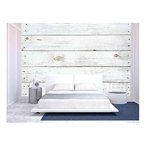 Wall26 - Vintage Background Wooden Shabby Plank - Canvas Art Wall Decor -66"x96"