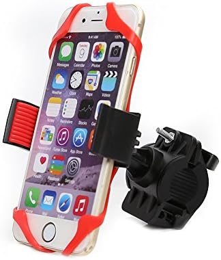 Yihongda Bike Phone Mount, Universal Bicycle Phone Mount for Bicycle &amp; Motorcycle,Adjustable Bike Mount Phone Holder Bicycle Handlebar Holder For iPhone, Galaxy, Smart Phone,GPS Navigation (Red)
