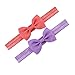 WillingTee Baby Girls 4.5 Inch Grosgrain Ribbon Boutique Hair Bows Headband, 30 Colors - Fantastic Hair Accessories for Baby Girls, Infants, Toddlers, Kids, Children & Teens