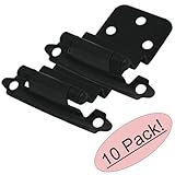 Cosmas 17128-FB Flat Black Cabinet Hinge 3/8