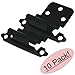 Cosmas 17128-FB Flat Black Cabinet Hinge 3/8
