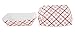 Southern Champion Tray 0413 #100 Southland Paperboard Food Tray, 1 lb Capacity, Red Check (Case of 1000)