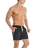 YnimioAOX Men's Swim Trunks Quick Dry Swim Shorts with Mesh Lining Waterproof SwimmingTrunks for Men
